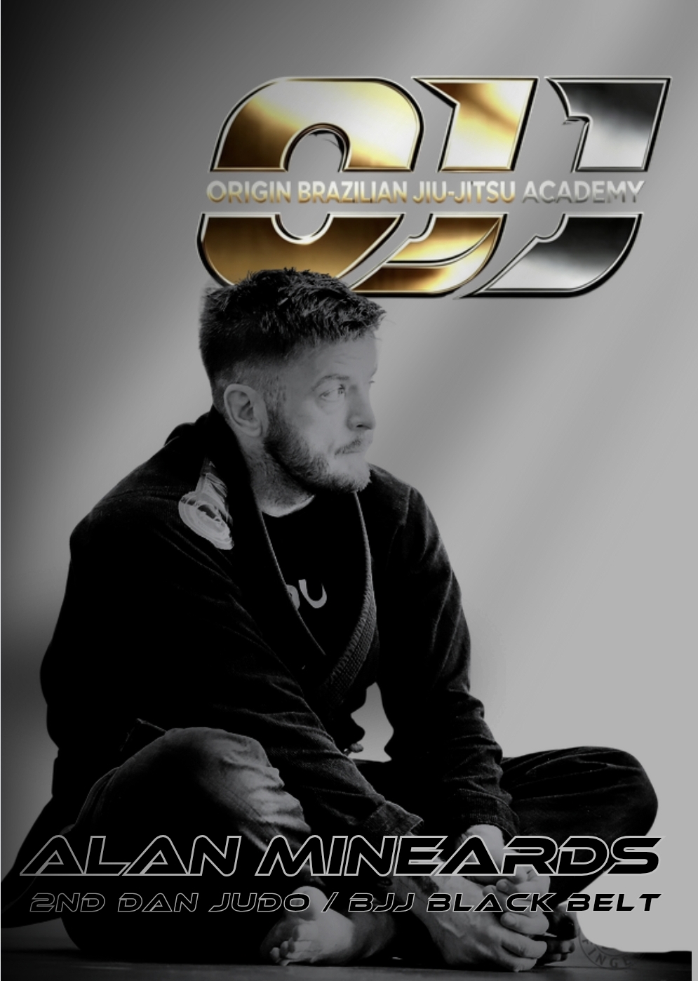 Alan Mineards, BJJ Black Belt · Judo 2nd Dan · Former British Judo Champion