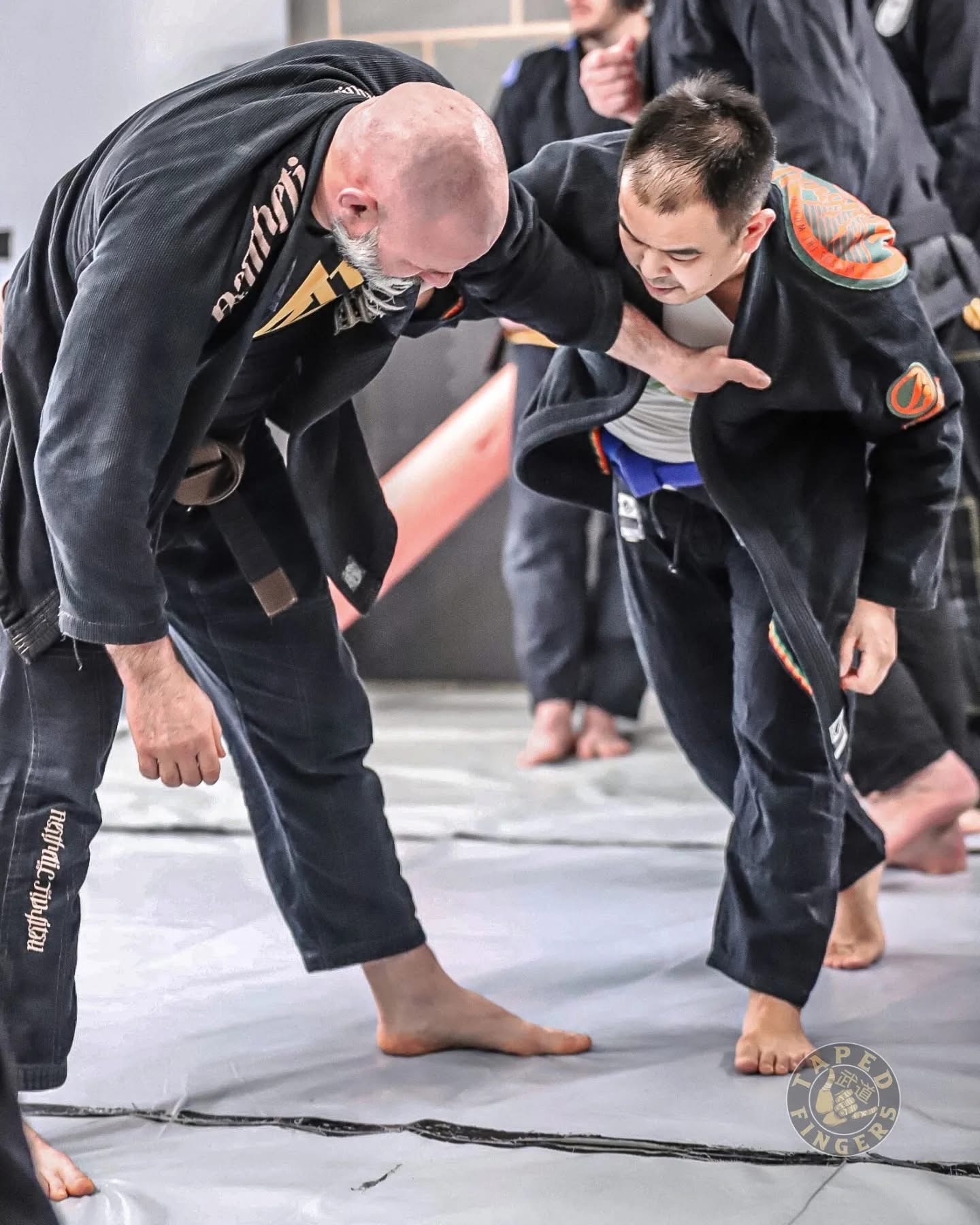 Gi students working on standing grips